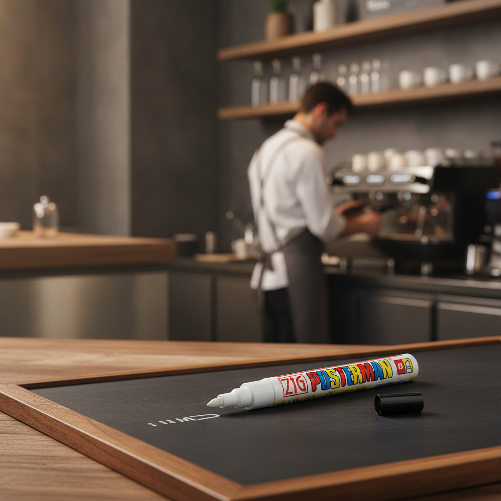 Plastic White Marker 6mm Tip for Blackboard Use