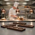 Wood Natural Hardwood Rectangular Deli Boards 270x90mm for Catering (Pack of 4)