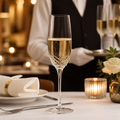 Lead-Free Crystal Champagne Flutes 240ml for Celebrations (Pack of 24)