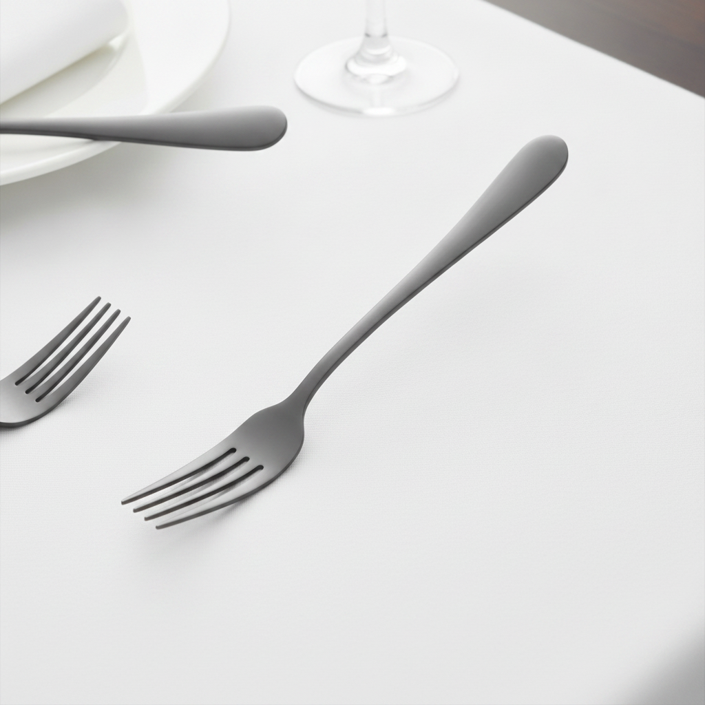18/0 Stainless Steel Dessert Forks for Elegant Dining (Pack of 12)