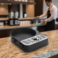 Polypropylene Drip Tray for 5Ltr Airpots in Black & Silver for Beverage Stations