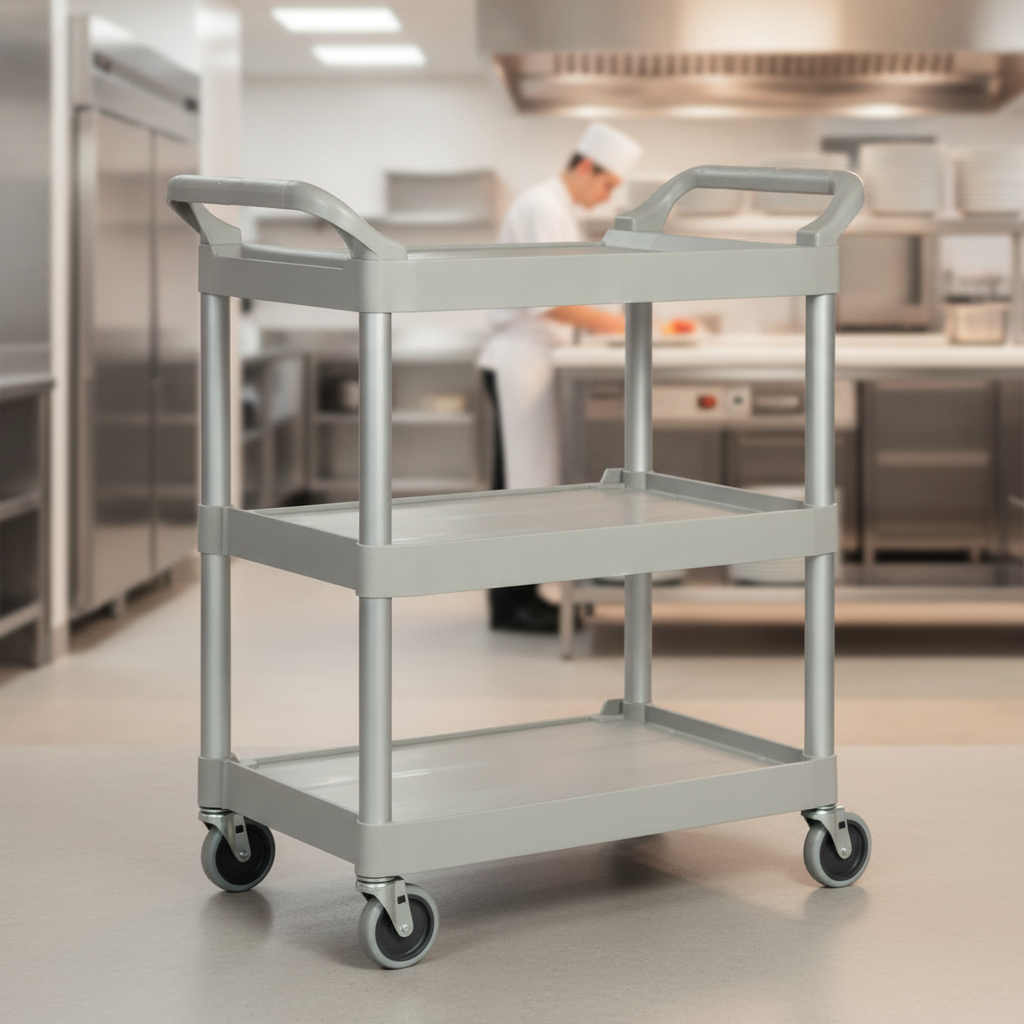 Polypropylene Utility Trolley 90.7kg for Light-Duty Service