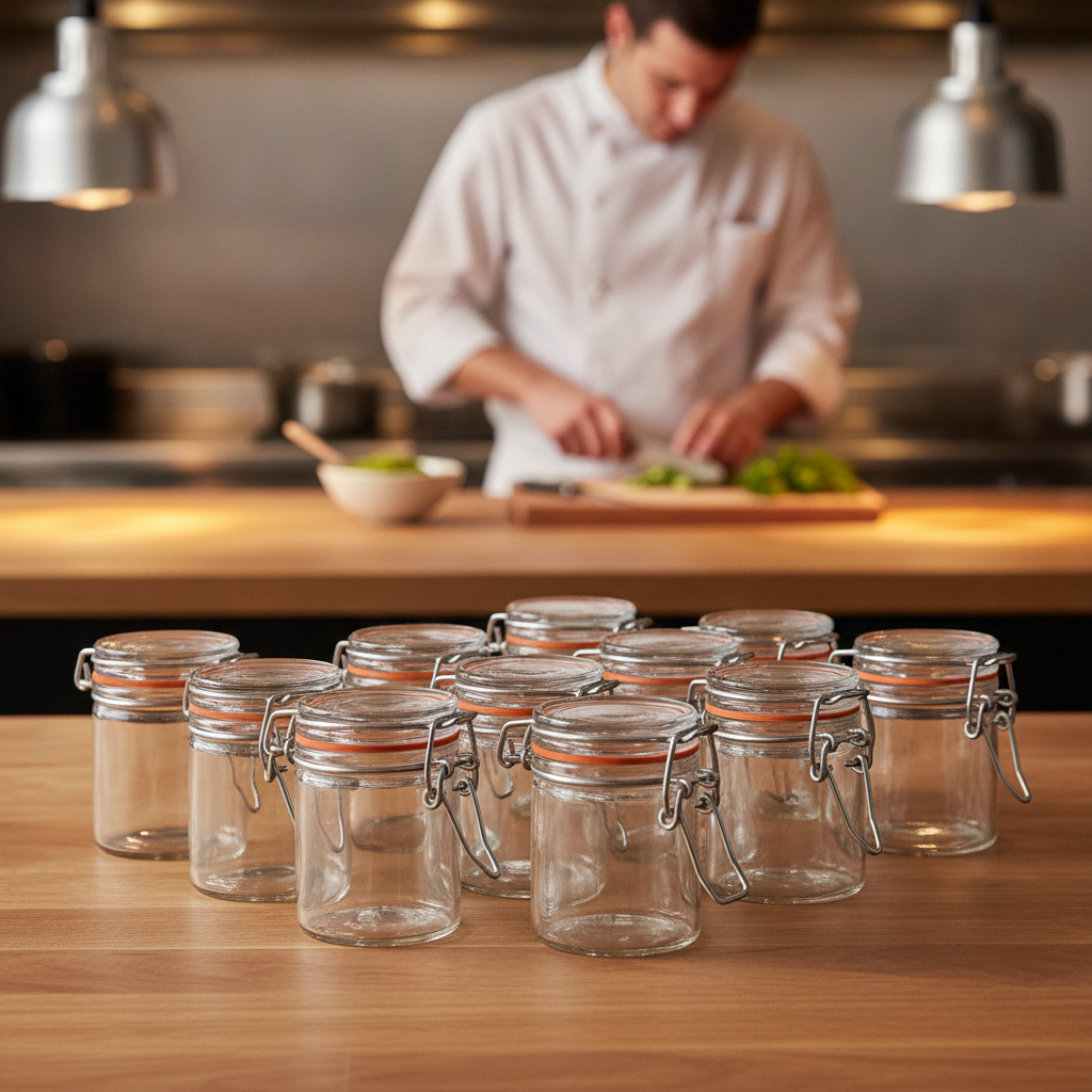 Glass Mini Terrine Jars 50ml for Cafés & Restaurants (Pack of 96)