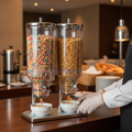 Plastic Double Cereal Dispenser 9L for Buffet Service