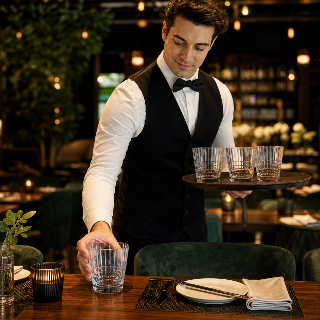 Toughened Glass Stackable Tumblers 260ml for Bars & Restaurants (Pack of 24)