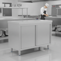 Stainless Steel Floor Standing Cupboard 900x1200mm for Kitchen Storage