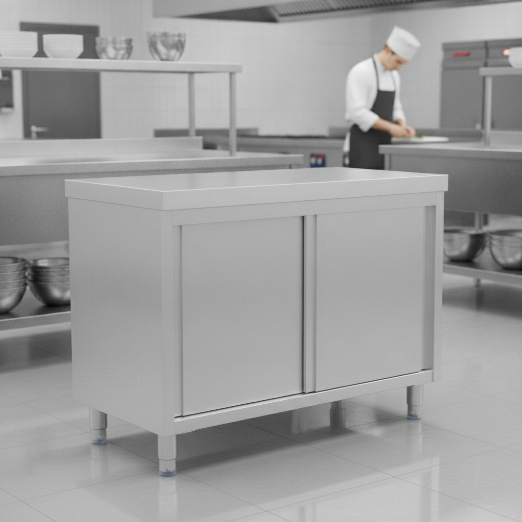 Stainless Steel Floor Standing Cupboard 900x1200mm for Kitchen Storage
