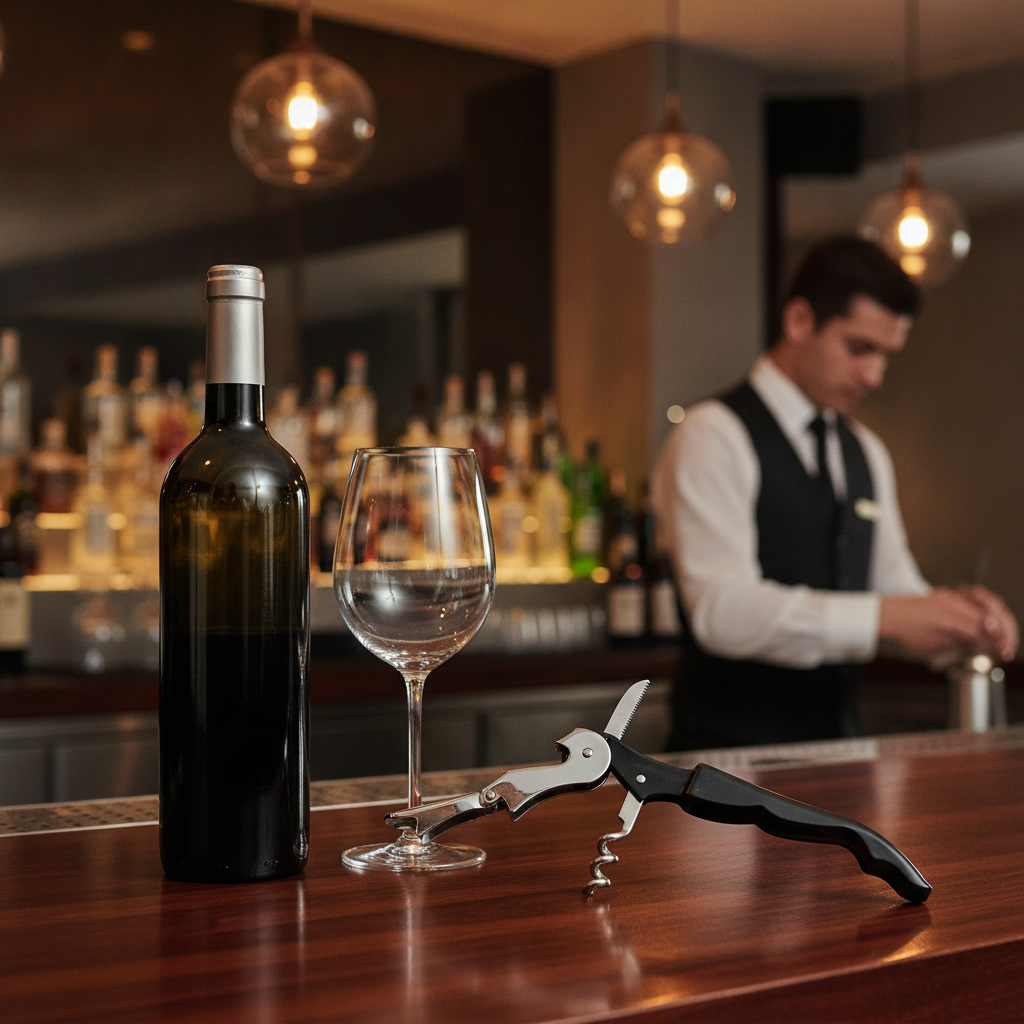 Stainless Steel Double Reach Corkscrew for Bars & Restaurants