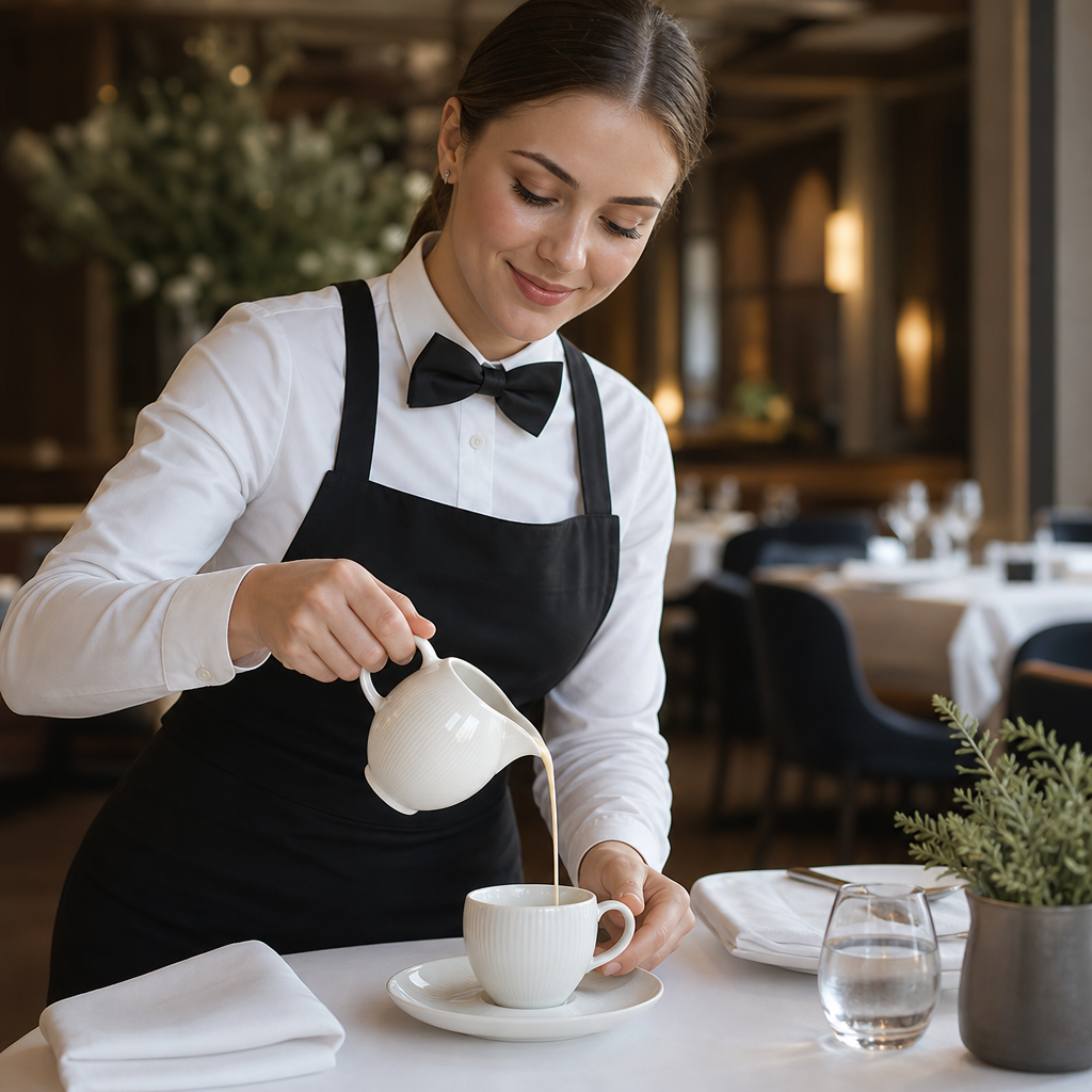 Alumina Vitrified Ceramic Jugs 80ml for Professional Catering (Pack of 12)
