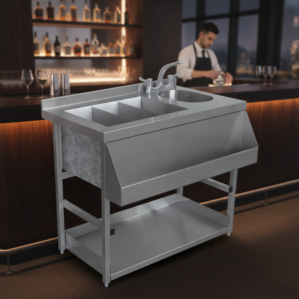 Stainless Steel Modular Bar Cocktail Station for Hospitality