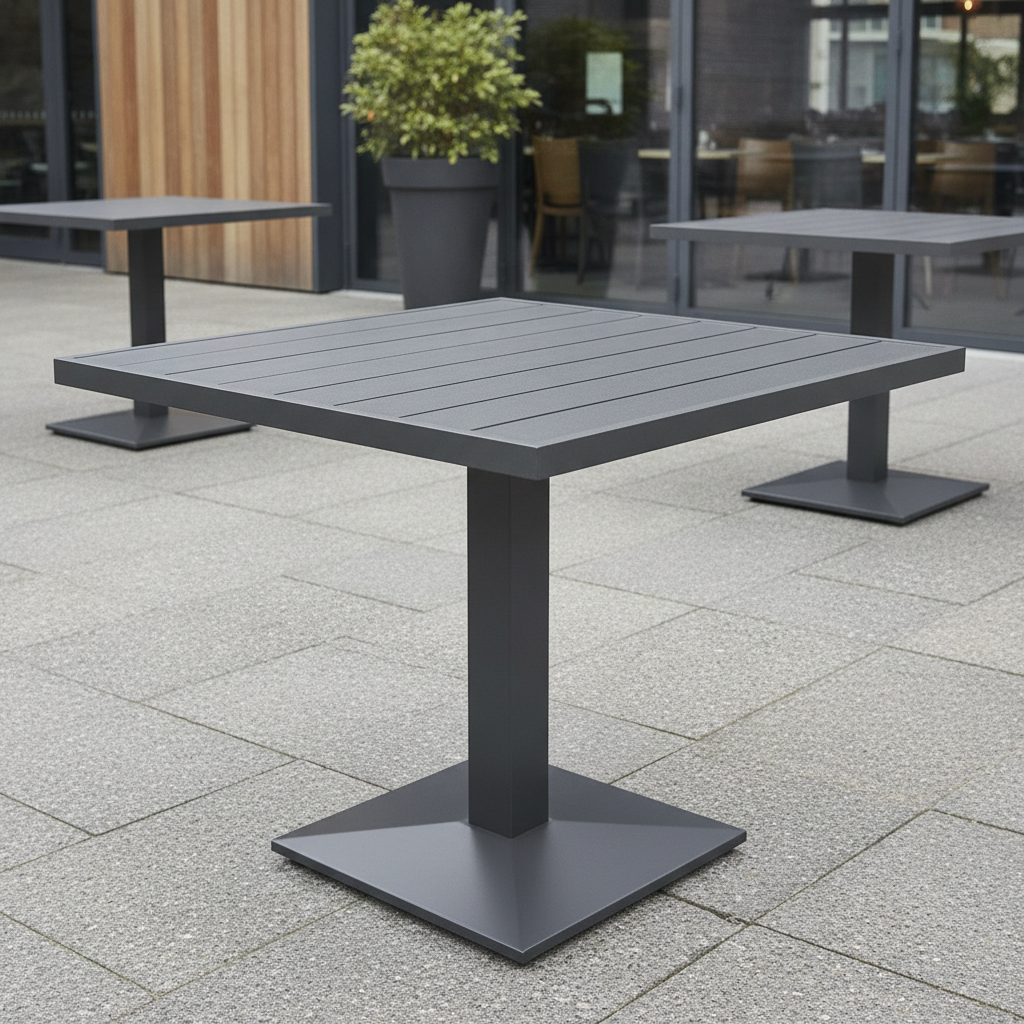 Aluminium Square Table Top 700x700mm for Indoor & Outdoor Use