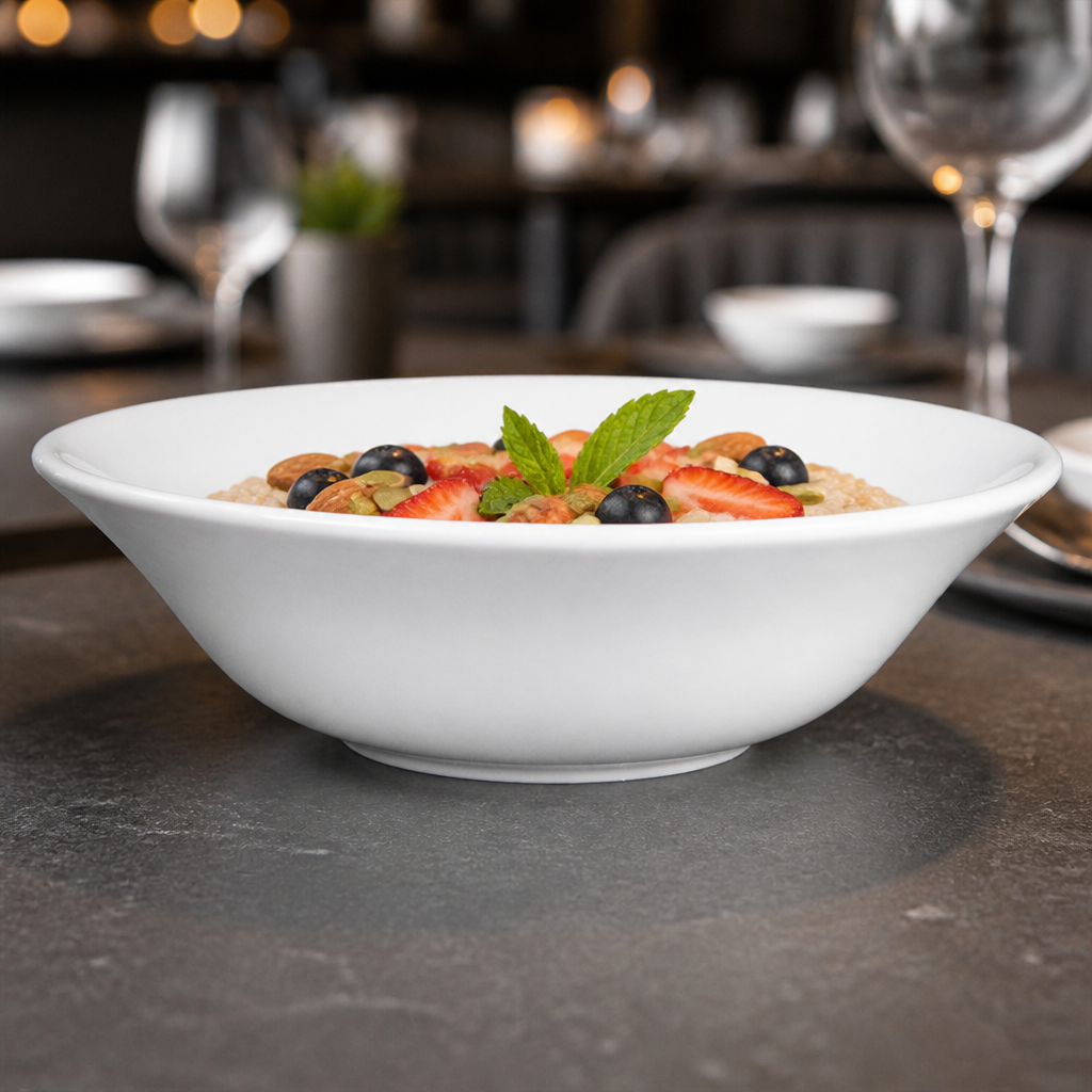 Porcelain Oatmeal Bowls 150mm for Catering & Hospitality