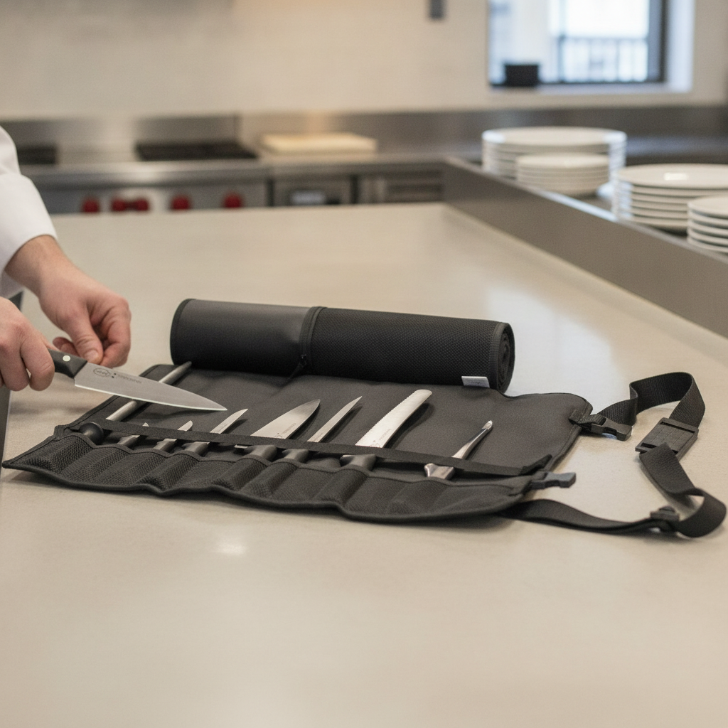 German Stainless Steel 8-Piece Knife Set for Culinary Professionals