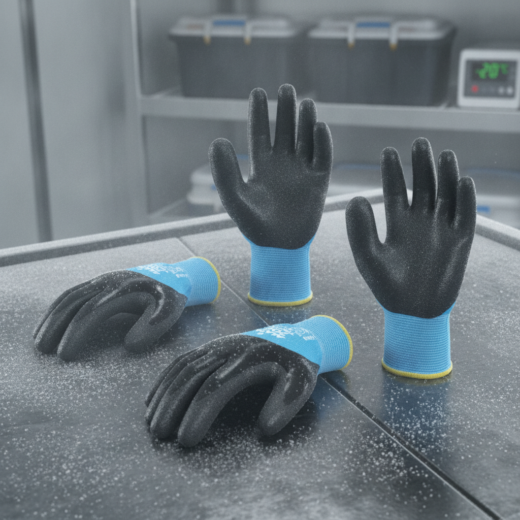 Synthetic Rubber Cold Resistant Gloves for Low Temperatures (Size M, L, XL)