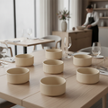 Porcelain Bowls Sand 350ml for Catering & Hospitality (Pack of 6)