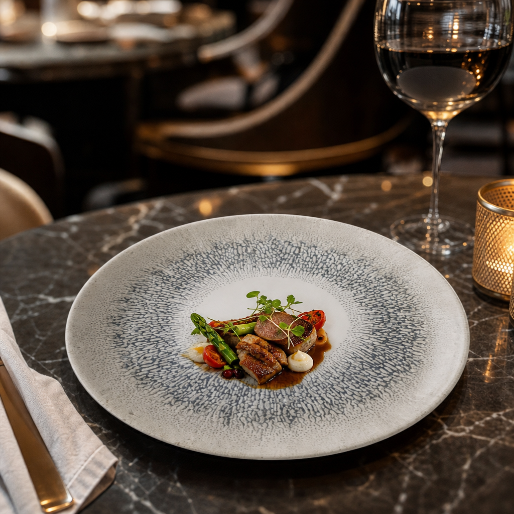Coupe Plates 217mm Grey Vitrified Ceramic for Premium Food Presentation (Pack of 12)