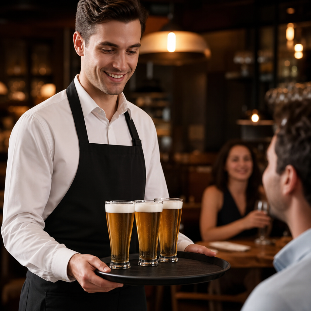 Toughened Glass Conical Beer Glass 280ml for Bars & Pubs (Pack of 48)