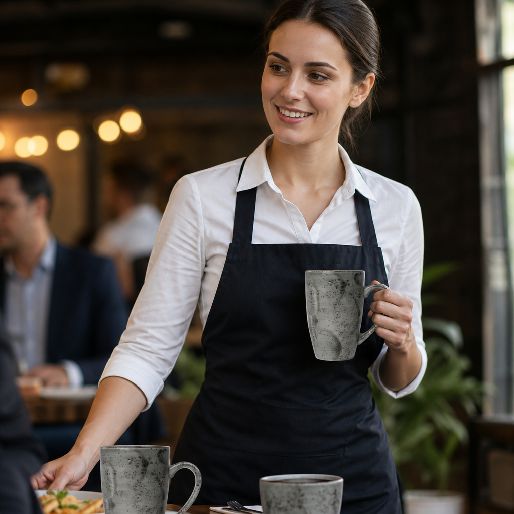 Mugs 285ml Porcelain for Dining and Entertaining (Pack of 12)
