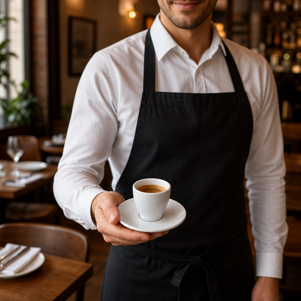 Espresso Saucers 125mm Vitrified Porcelain for Cafés & Restaurants (Pack of 12)