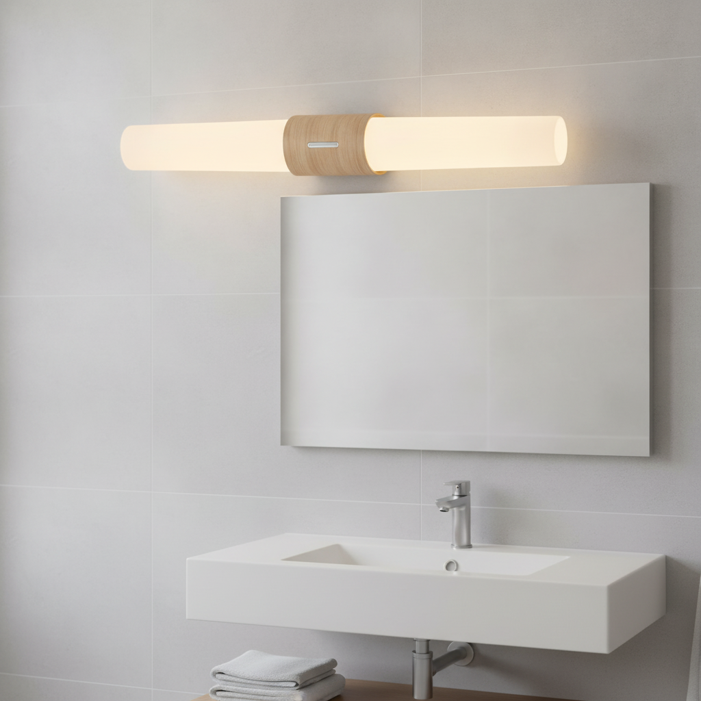 Plastic Double Indoor Wall Light for Bathrooms