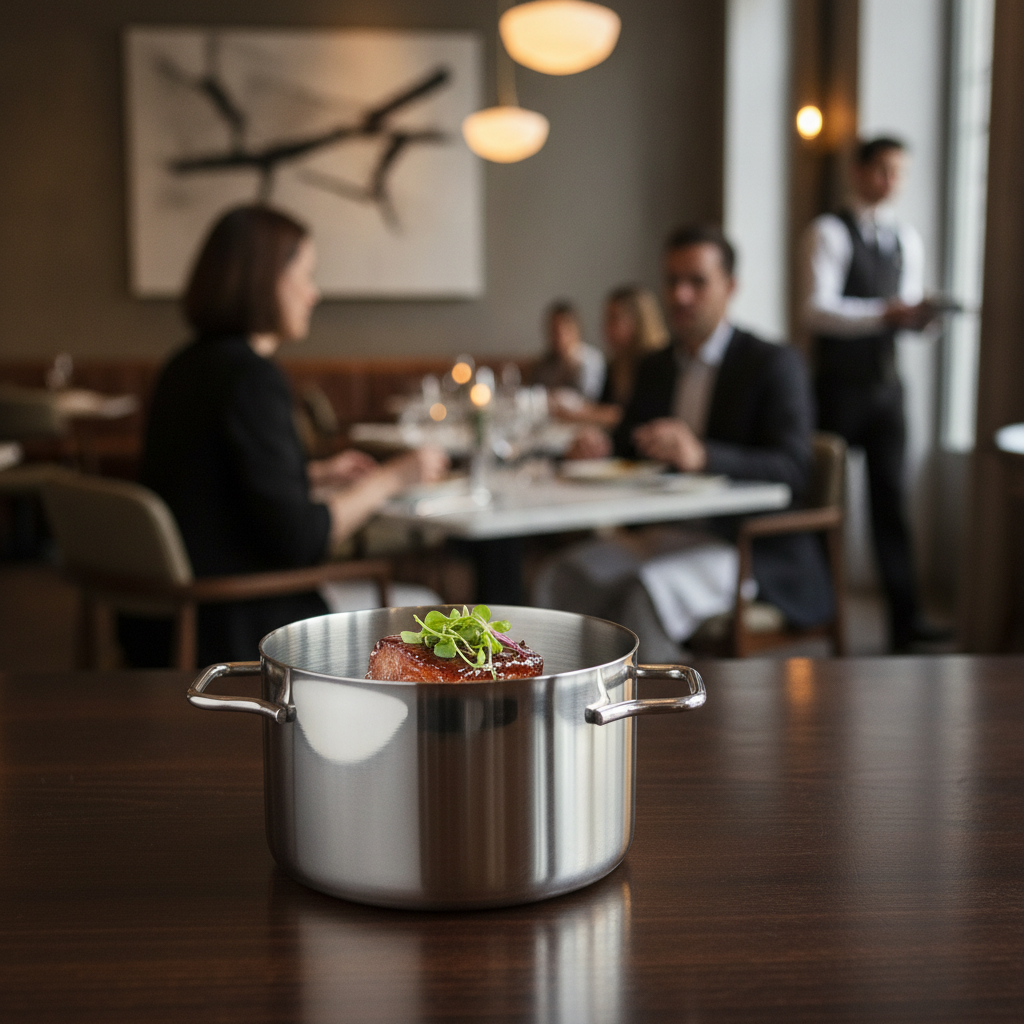 Stainless Steel Mini Casserole Dish 460ml for Food Presentation