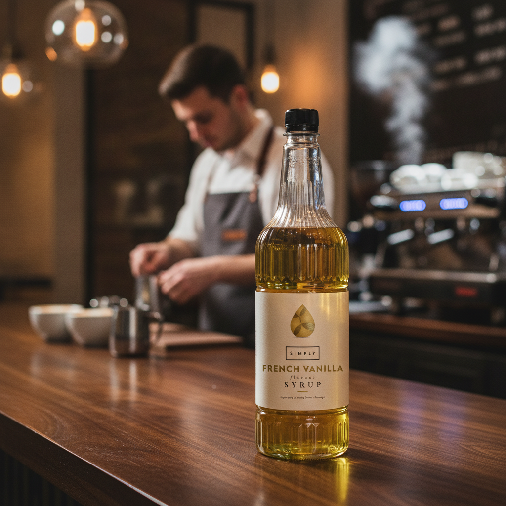 Yellow French Vanilla Syrup 1L for Beverages & Baking