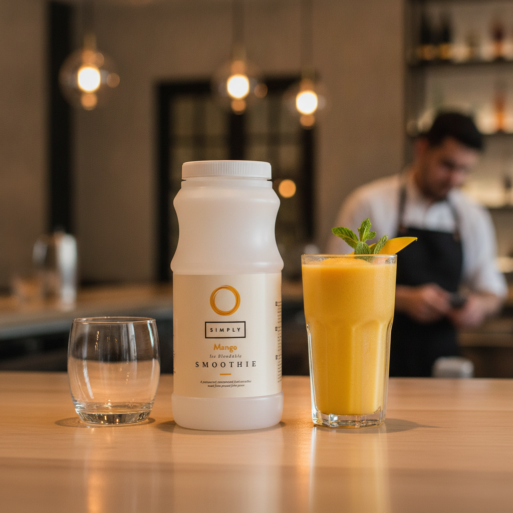 Mango Smoothie Mix 1L Made with Real Fruit Puree for Refreshing Drinks