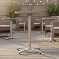 Aluminium Flip-Top Bar Height Table Base 1035mm for Outdoor Use
