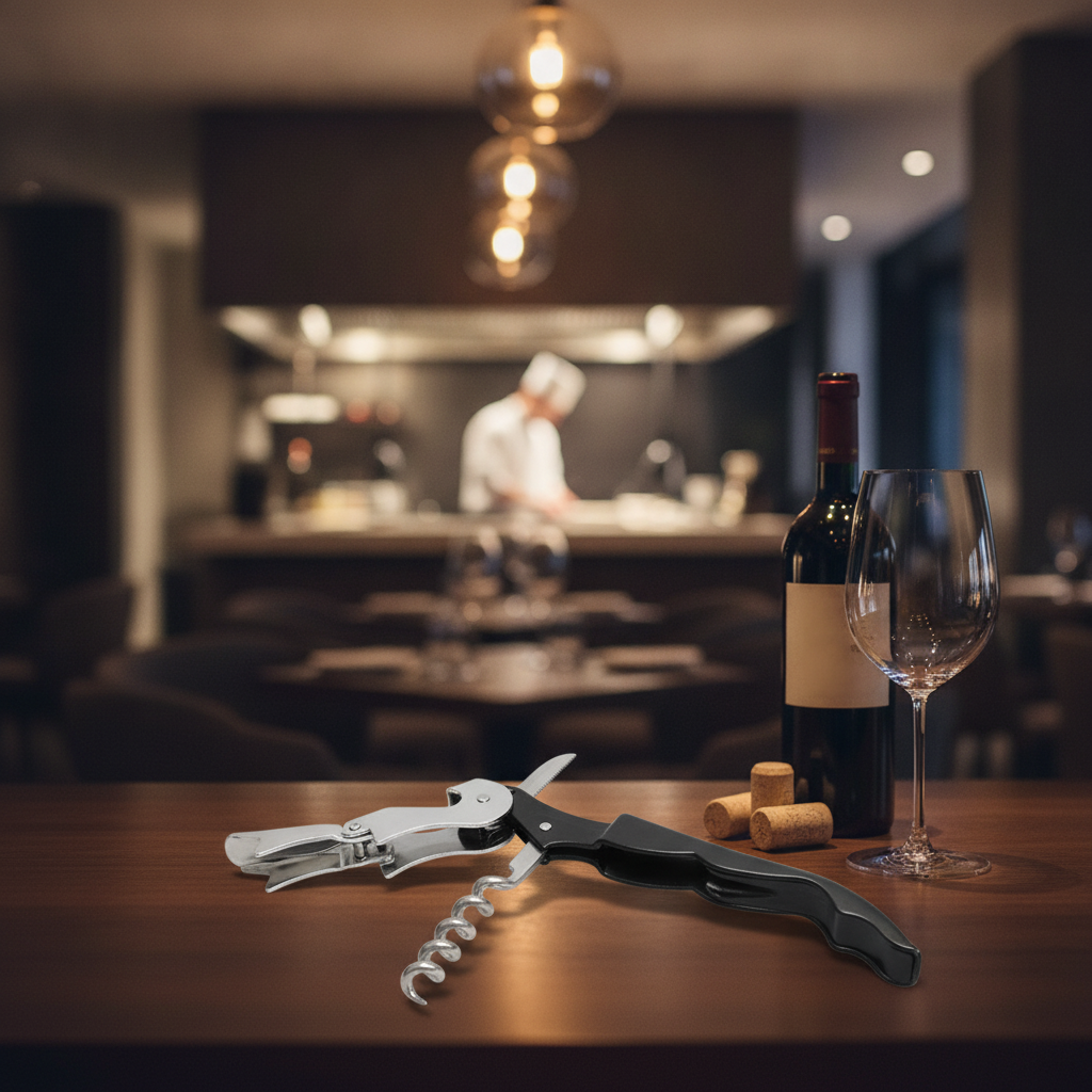 Stainless Steel Double Reach Corkscrew for Bars & Restaurants