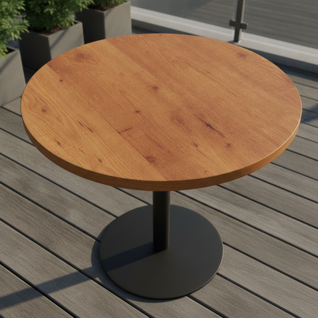 High Density Woodchip Round Table Top 700mm for Indoor & Outdoor Use