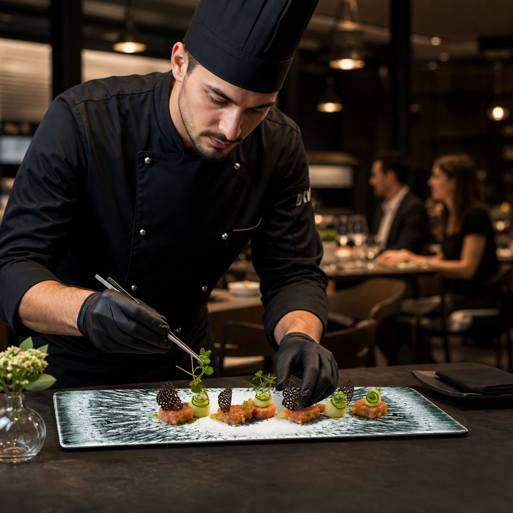 Tasting Trays 295x88mm Black Vitrified Ceramic for Dining Experiences (Pack of 6)