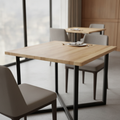 Rubber Wood Rectangular Table Top 1100x700mm for Dining Areas