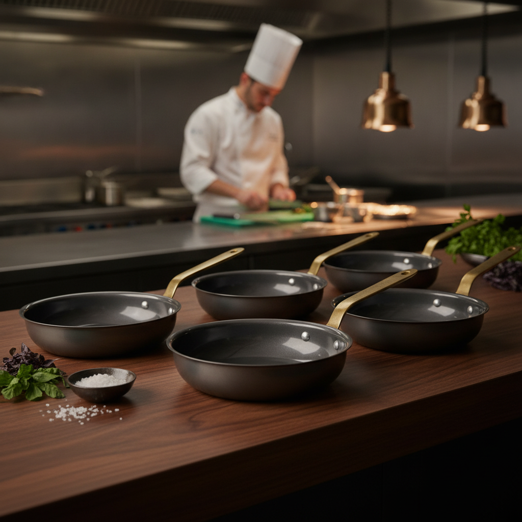 Stainless Steel Mini Frying Pan 155mm for Table Presentation (Pack of 6)