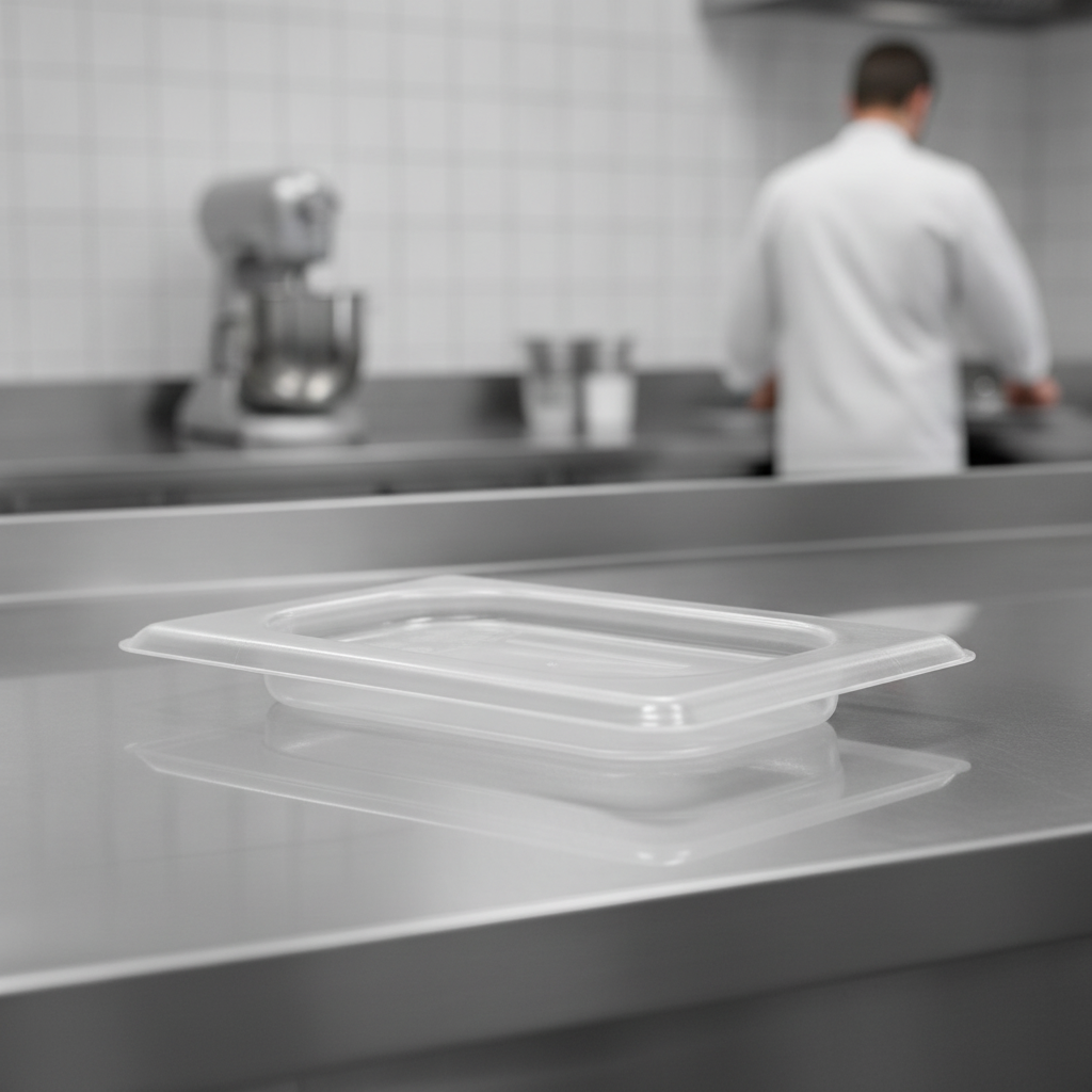 Copolymer Gastronorm Food Tray Flat Lid GN 1/9 for Professional Kitchens
