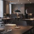 Metal LED Rechargeable Table Lamp 300mm for Restaurant Settings