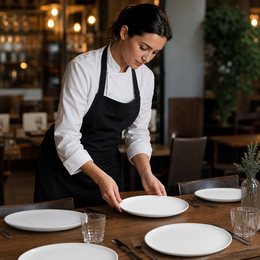 Plates 270mm Porcelain for Stylish Table Settings (Pack of 6)