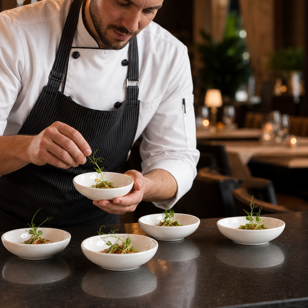 Shallow Bowls 200ml Porcelain for Catering & Hospitality (Pack of 12)