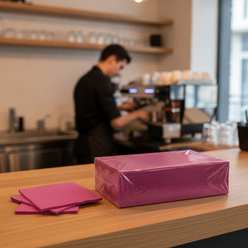 Recyclable Paper Lunch Napkins 33x33cm for Bars & Cafés (Pack of 2000)