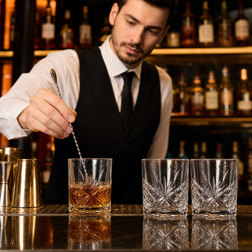 Soda Lime Whisky Glasses 295ml for Bars & Restaurants (Pack of 6)