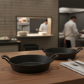 Cast Iron Round Eared Dish 180mm for Oven-to-Table Service