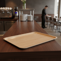 Laminate Rectangular Tray with Birch Finish for Cafeterias