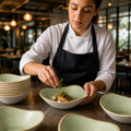 Bowls 150mm Sage Green Vitrified Ceramic for Food Presentation (Pack of 12)