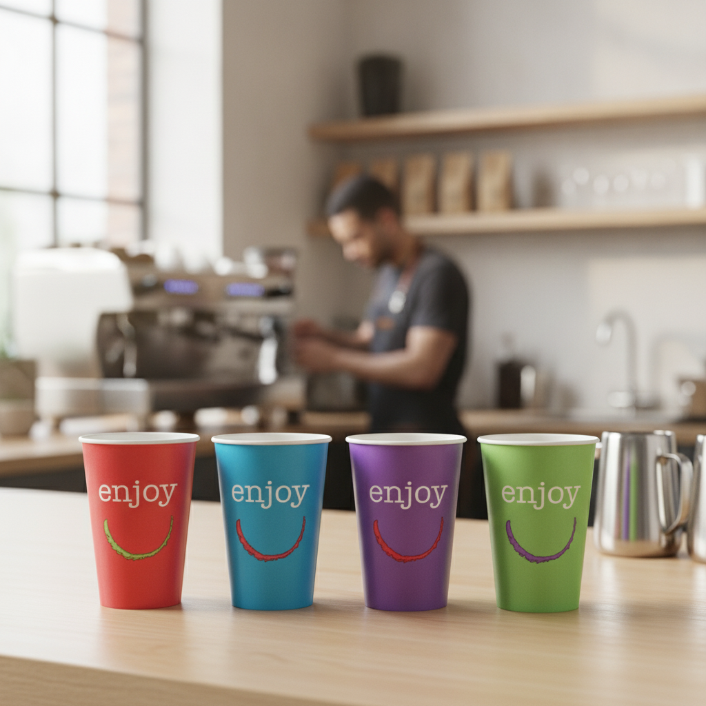 Paper Cold Cups 340ml for Cafés and Takeaway Outlets (Pack of 1900)