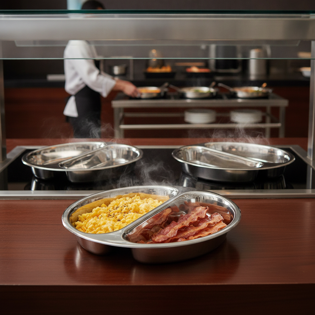 18/10 Stainless Steel Food Pan 387mm for Buffets & Catering