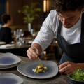 Plates Grey Vitrified Porcelain for Dining Experiences (Pack of 12)