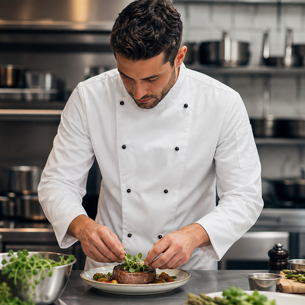 Chicago Unisex Chef Jacket in White for Busy Kitchens