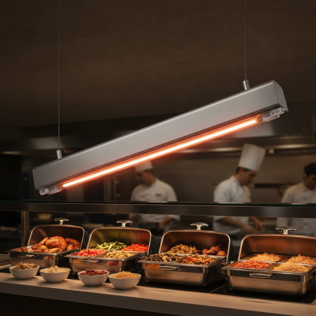 Infrared Quartz Heat Bulb 500W for Food Warming