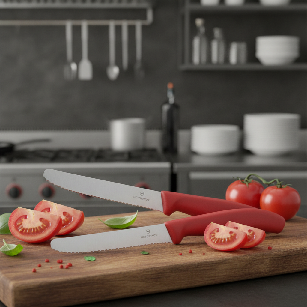 Stainless Steel Tomato and Table Knife 11cm for Catering (Pack of 2)