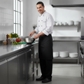 Polycotton Black Executive Chefs Trousers for Professional Use