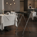 Chrome-Plated Steel Folding Tray Stand for Efficient Service